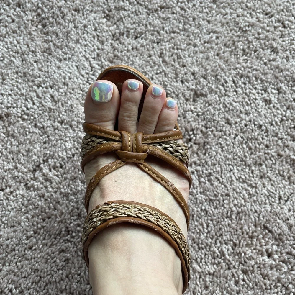 Boston Proper, woven summer sandals, size 7